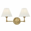 Hudson Valley 2 Light Wall sconce MDs102-AGB